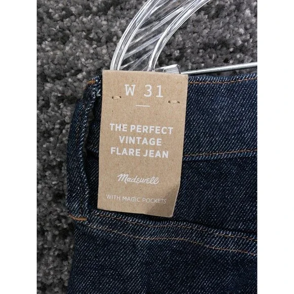 Madewell Jeans Womens 33x32 (Tag 31) The Perfect Vintage Flare Stretch Denim NEW - Picture 15 of 16